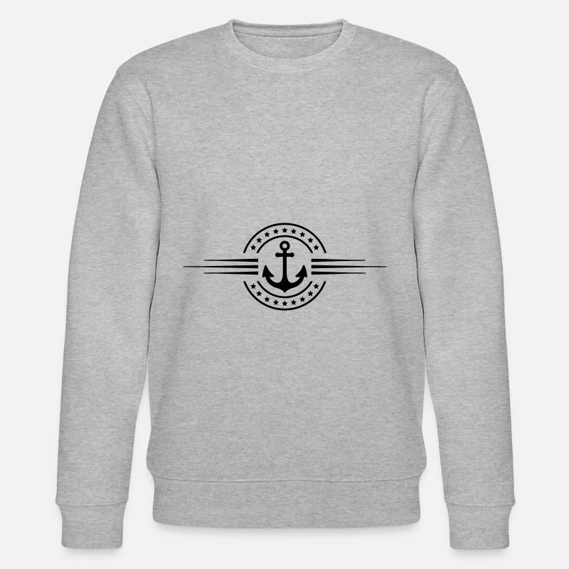 anker icon - Stanley/Stella Unisex Bio-Sweatshirt CHANGER  - Grau meliert