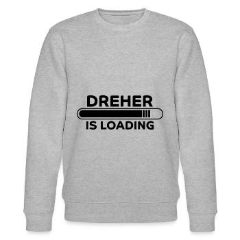 Dreher Spruch Drehmaschinen Lustig Dreher Geschenk - Stanley/Stella Unisex Bio-Sweatshirt CHANGER  - Grau meliert - Vorne - Nik (191cm) & Marisol (170cm)