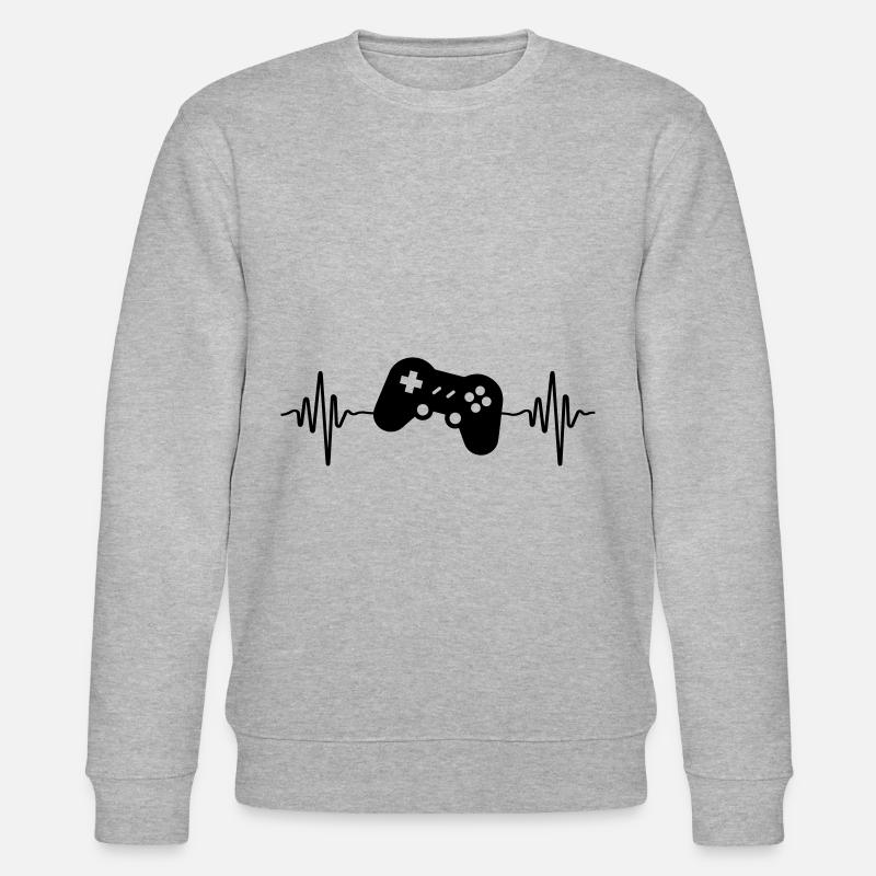 gamer controller puls - Sweat bio CHANGER Stanley/Stella Unisexe - gris chiné