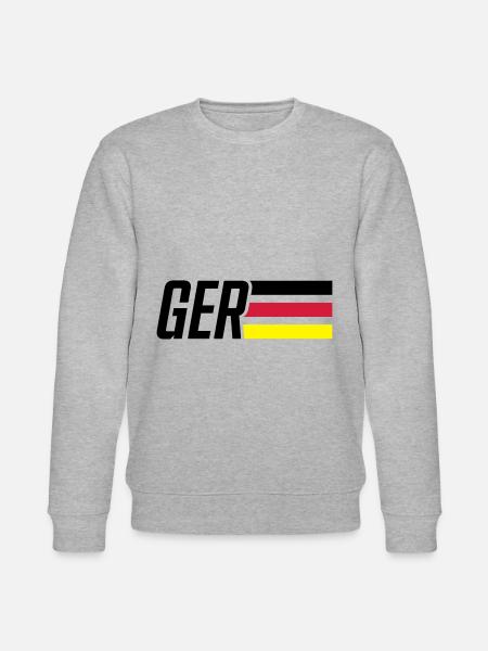 germany flag germany team - Stanley/Stella CHANGER Unisex Organic Sweatshirt - heather grey