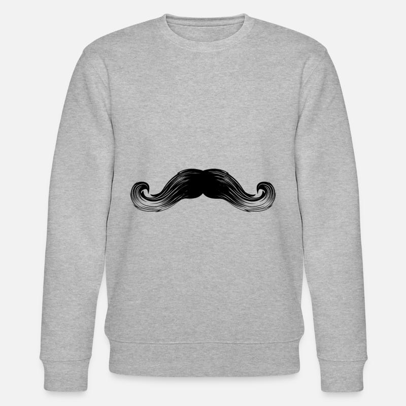 schnurrbart moustache sir - Stanley/Stella Unisex Bio-Sweatshirt CHANGER  - Grau meliert