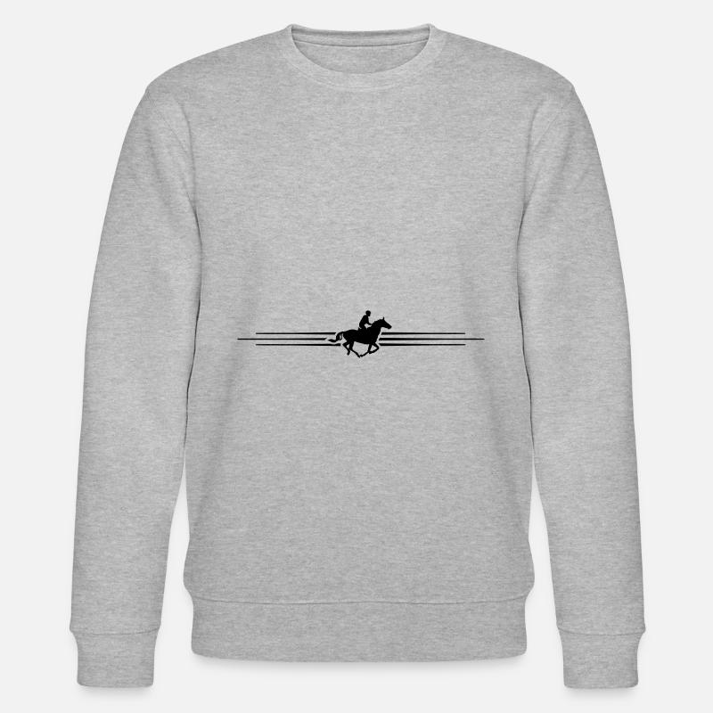 riding line dash element icon - Stanley/Stella CHANGER Unisex Organic Sweatshirt - heather grey