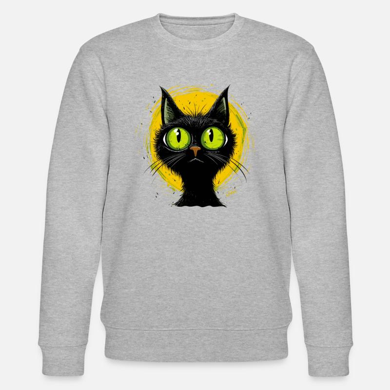 Cool Cartoon Cat Cat - Sweat bio CHANGER Stanley/Stella Unisexe - gris chiné