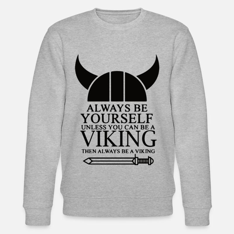 Wikinger - Stanley/Stella Unisex Bio-Sweatshirt CHANGER  - Grau meliert