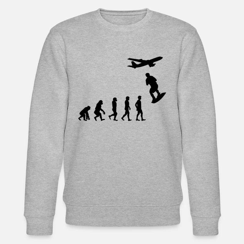 Skysurf Parachutisme Parachutisme Evolution - Sweat bio CHANGER Stanley/Stella Unisexe - gris chiné