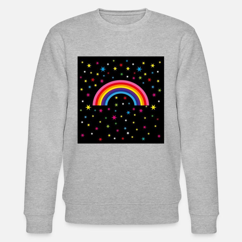 12 ciel étoilé arc-en-ciel - Sweat bio CHANGER Stanley/Stella Unisexe - gris chiné