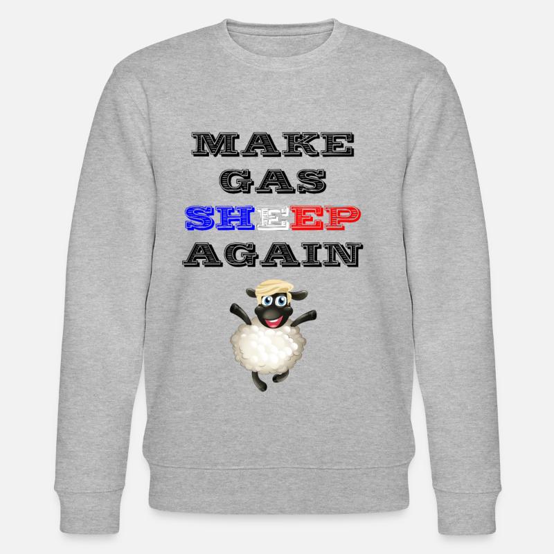 Make Gas great again - Stanley/Stella Unisex Bio-Sweatshirt CHANGER  - Grau meliert