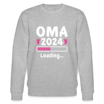 Oma 2024 Loading - Stanley/Stella Unisex Bio-Sweatshirt CHANGER  - Grau meliert - Vorne - Nik (191cm) & Marisol (170cm)