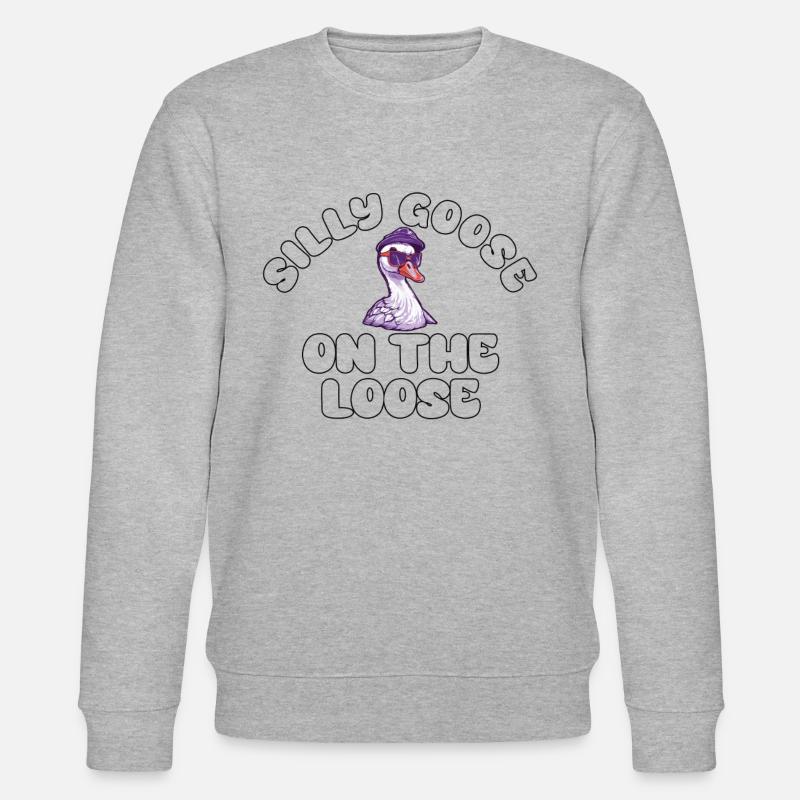 L’oie stupide en liberté - Sweat bio CHANGER Stanley/Stella Unisexe - gris chiné