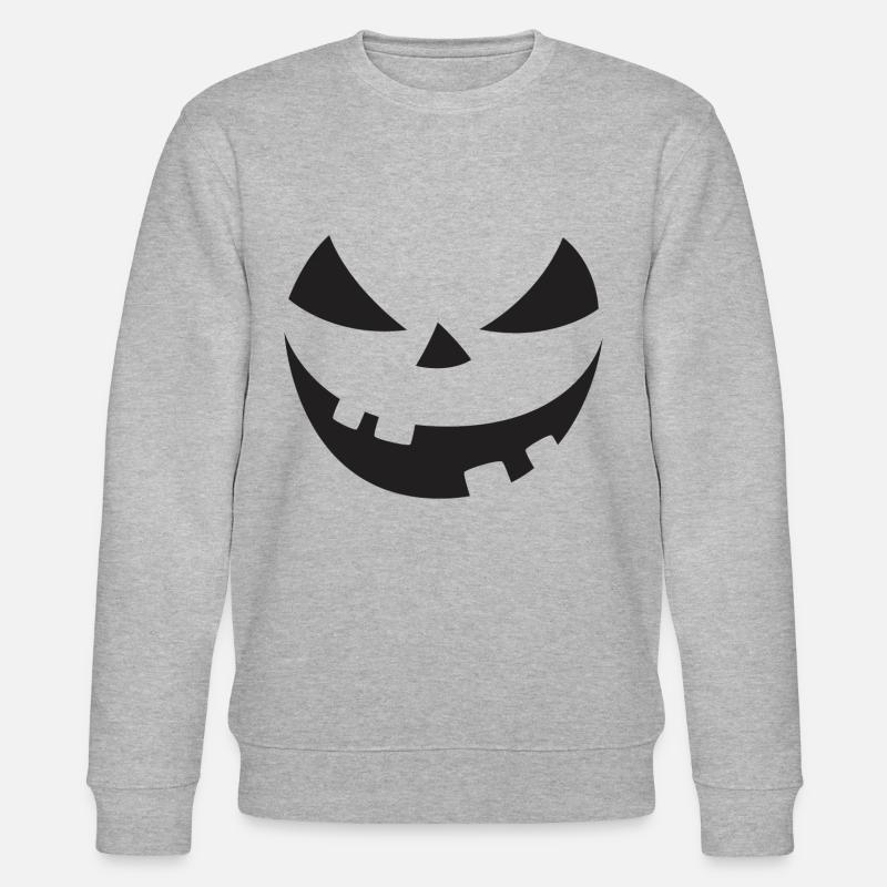 Citrouille d’Halloween - Sweat bio CHANGER Stanley/Stella Unisexe - gris chiné