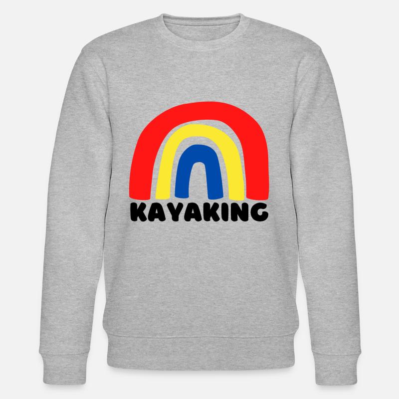 Kajak-Regenbogen. - Stanley/Stella Unisex Bio-Sweatshirt CHANGER  - Grau meliert
