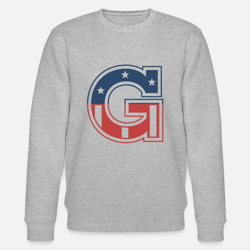 Lettre G États-Unis - Sweat bio CHANGER Stanley/Stella Unisexe - gris chiné