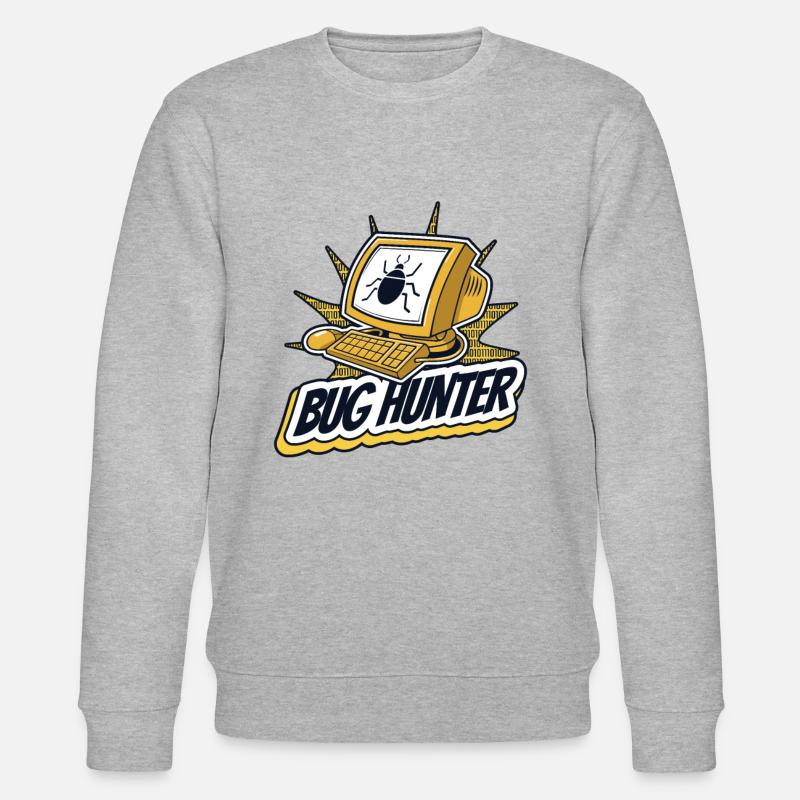 Bug Hunter Softwareingenieur Developer Coder - Stanley/Stella Unisex Bio-Sweatshirt CHANGER  - Grau meliert