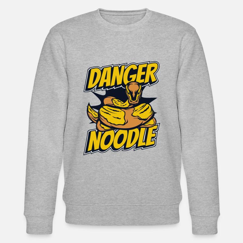 Danger Noodle Schuppenkriechtiere Python Banana - Stanley/Stella CHANGER Unisex Organic Sweatshirt - heather grey