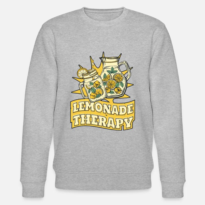 Lemonade Therapy Limonadenverkäufer Limonade - Stanley/Stella Unisex Bio-Sweatshirt CHANGER  - Grau meliert