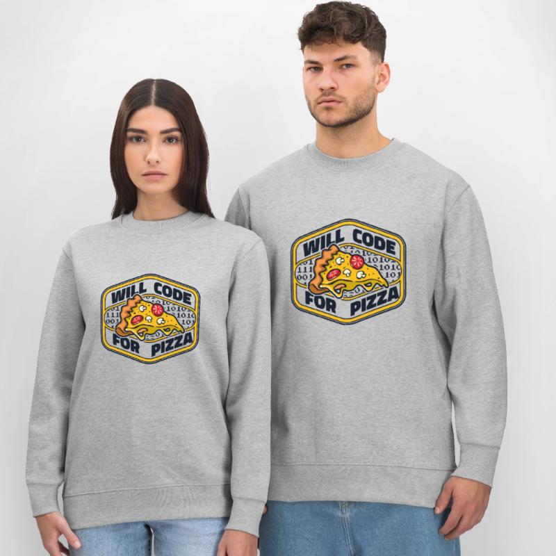 Will Code For Pizza Developer Coder Programmer Sweat bio CHANGER Stanley/Stella Unisexe