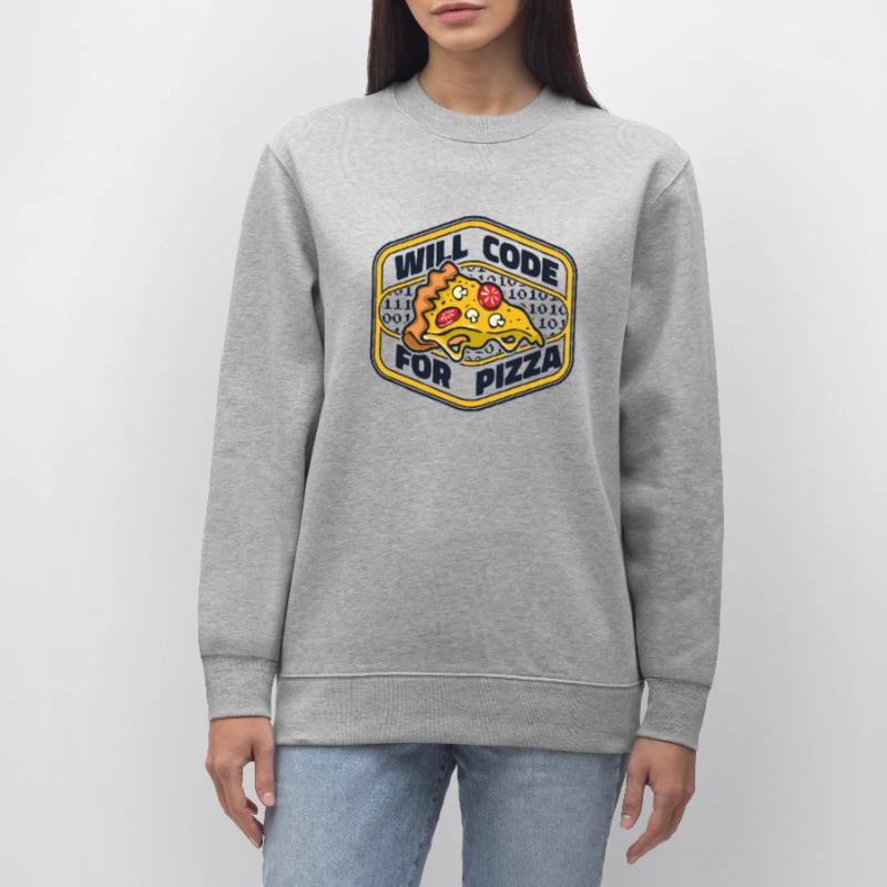 Will Code For Pizza Developer Coder Programmer Sweat bio CHANGER Stanley/Stella Unisexe