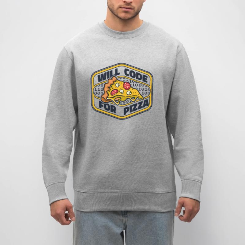 Will Code For Pizza Developer Coder Programmer Sweat bio CHANGER Stanley/Stella Unisexe