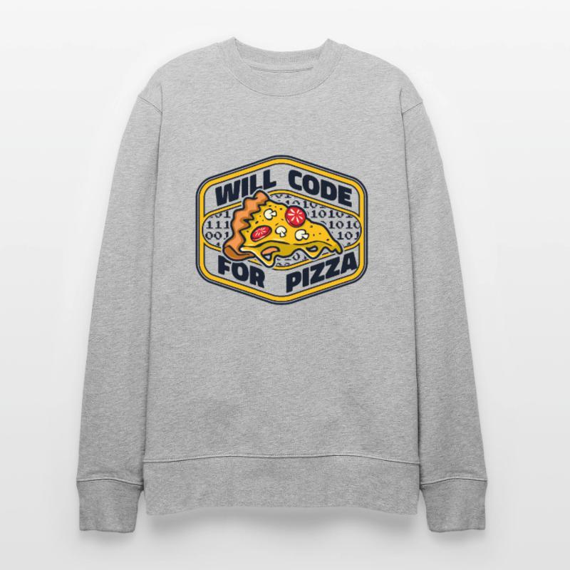 Will Code For Pizza Developer Coder Programmer Sweat bio CHANGER Stanley/Stella Unisexe