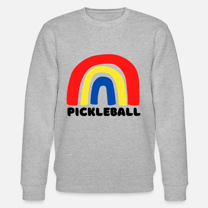 Pickleball Regenbogen - Stanley/Stella Unisex Bio-Sweatshirt CHANGER  - Grau meliert