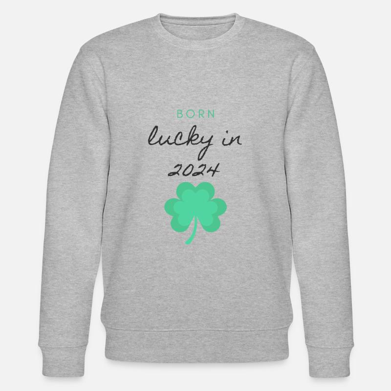 Born lucky in 2024 ! - Sweat bio CHANGER Stanley/Stella Unisexe - gris chiné