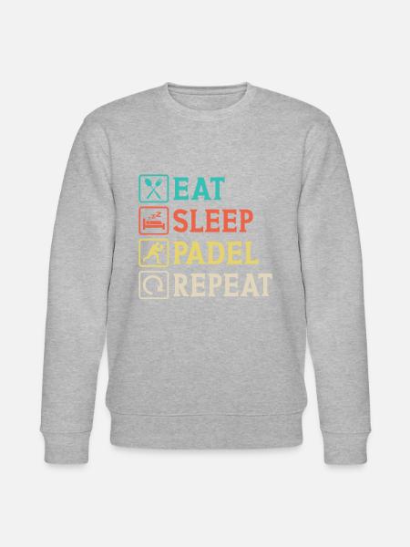 Eat Sleep Padel Repeat - Sweat bio CHANGER Stanley/Stella Unisexe - gris chiné
