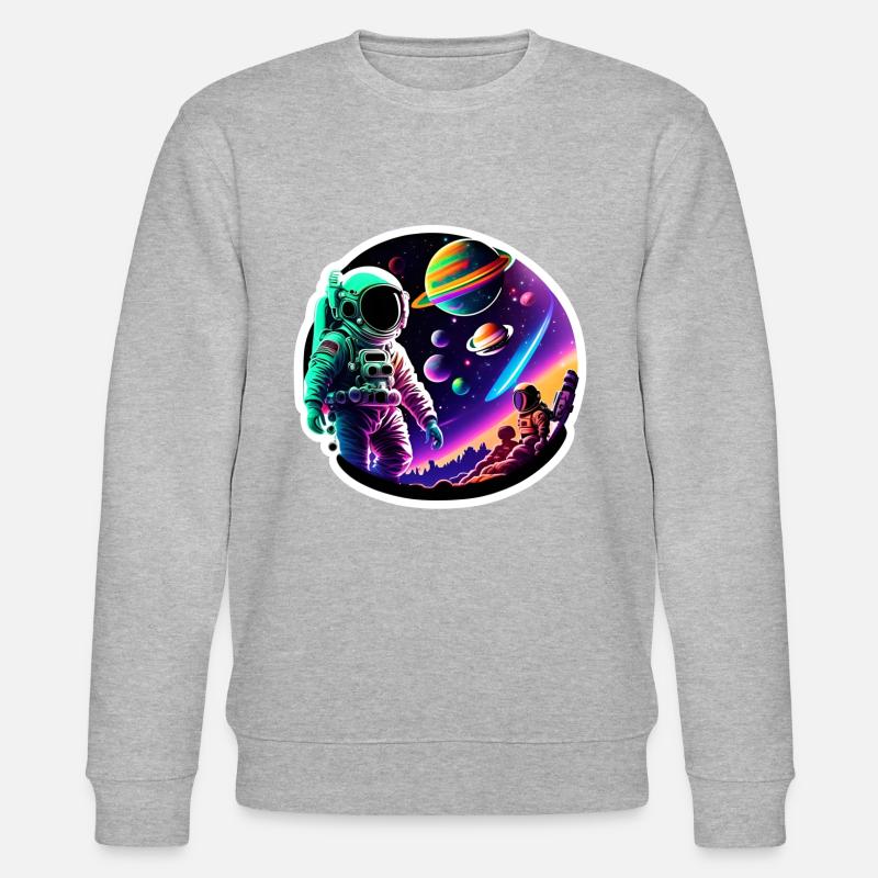 Astronaute dans l’espace - Sweat bio CHANGER Stanley/Stella Unisexe - gris chiné