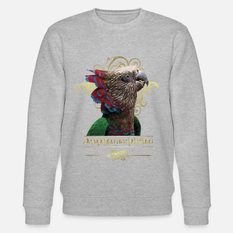 Le perroquet cacique - Sweat bio CHANGER Stanley/Stella Unisexe - gris chiné