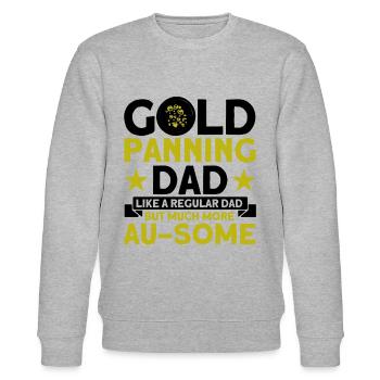 Gold Panner Gold Miner Gold Digger Gift - Stanley/Stella CHANGER Unisex Organic Sweatshirt - heather grey - Front - Nik (191cm) & Marisol (170cm)