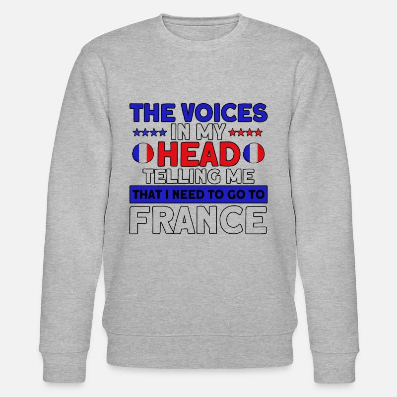 Français Drapeau Français Roots Cadeau - Sweat bio CHANGER Stanley/Stella Unisexe - gris chiné