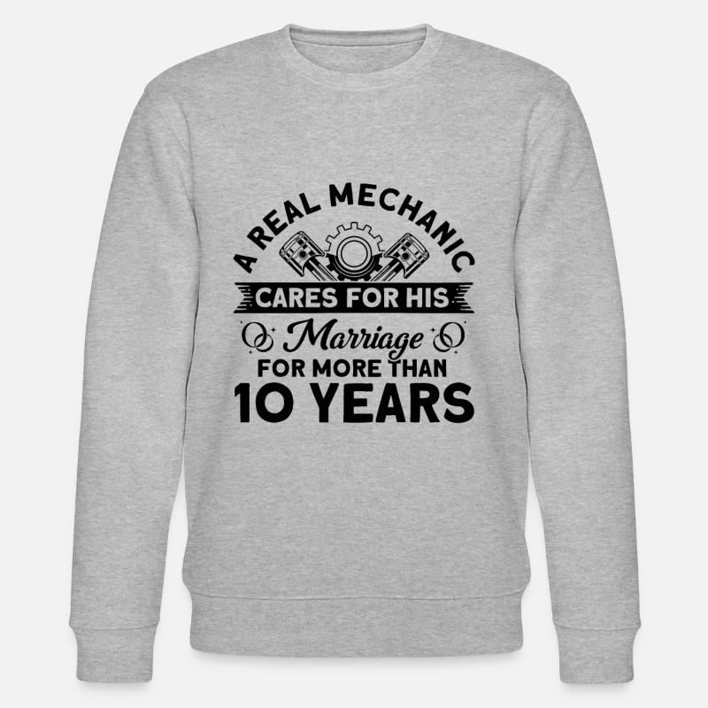 Rose Mariage 10 ans Cadeau de mariage - Sweat bio CHANGER Stanley/Stella Unisexe - gris chiné