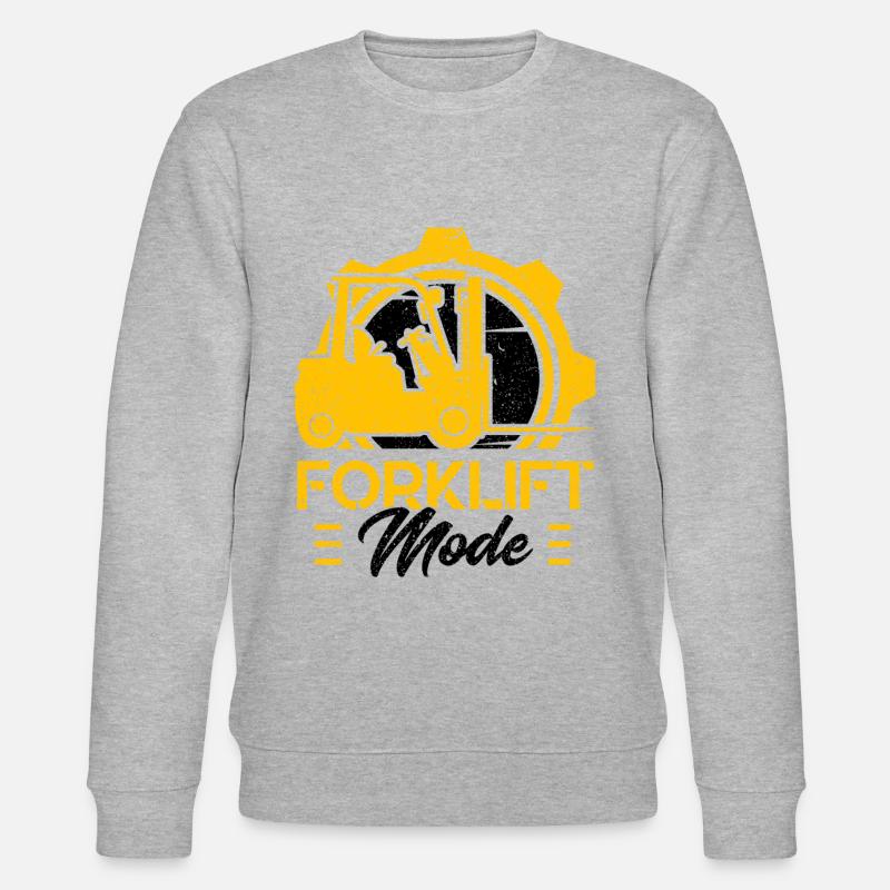 Gabelstaplerfahrer Gabelstapler-Modus Geschenk - Stanley/Stella Unisex Bio-Sweatshirt CHANGER  - Grau meliert