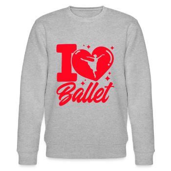 Danseuse de ballet Ballet Danse Ballet Filles - Sweat bio CHANGER Stanley/Stella Unisexe - gris chiné - Devant - Nik (191cm) & Marisol (170cm)