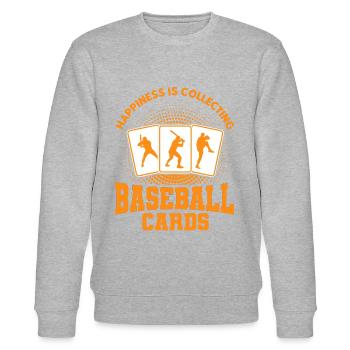 Collection de cartes de sport Cadeau de carte de baseball - Sweat bio CHANGER Stanley/Stella Unisexe - gris chiné - Devant - Nik (191cm) & Marisol (170cm)