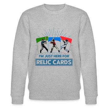 Collection de cartes de sport collector de cartes de baseball - Sweat bio CHANGER Stanley/Stella Unisexe - gris chiné - Devant - Nik (191cm) & Marisol (170cm)