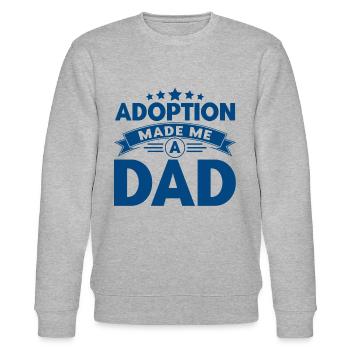 Adoption Adoptive Parents Foster Parents Gift - Stanley/Stella CHANGER Unisex Organic Sweatshirt - heather grey - Front - Nik (191cm) & Marisol (170cm)