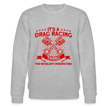 Drag Racer Racing Car Car Racing Cadeau - Sweat bio CHANGER Stanley/Stella Unisexe - gris chiné - Devant - Nik (191cm) & Marisol (170cm)