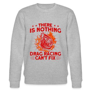 Drag Racing Drag Racer Rennwagen Geschenk - Stanley/Stella Unisex Bio-Sweatshirt CHANGER  - Grau meliert - Vorne - Nik (191cm) & Marisol (170cm)