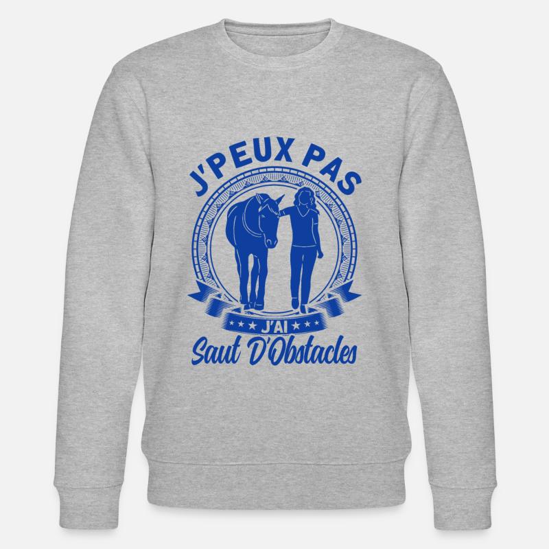 Chevaux Cavalier Cheval Cadeau - Sweat bio CHANGER Stanley/Stella Unisexe - gris chiné