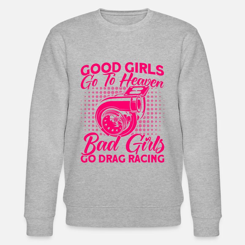 Drag Race Drag Racing Autorennen Geschenk - Stanley/Stella Unisex Bio-Sweatshirt CHANGER  - Grau meliert