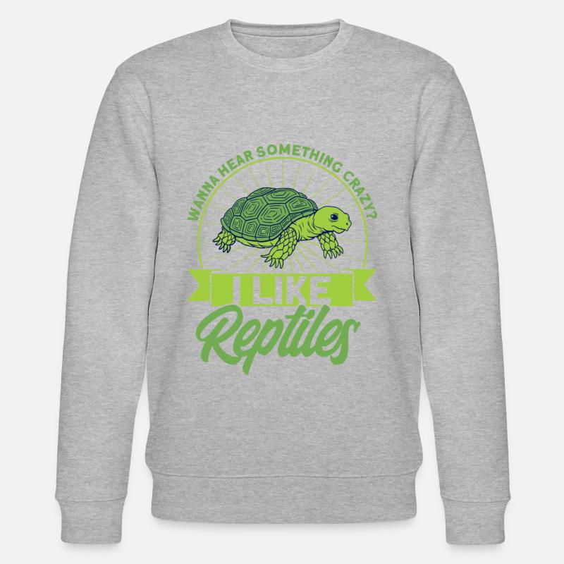 Reptile Lizards Reptile Lovers Gift - Sweat bio CHANGER Stanley/Stella Unisexe - gris chiné