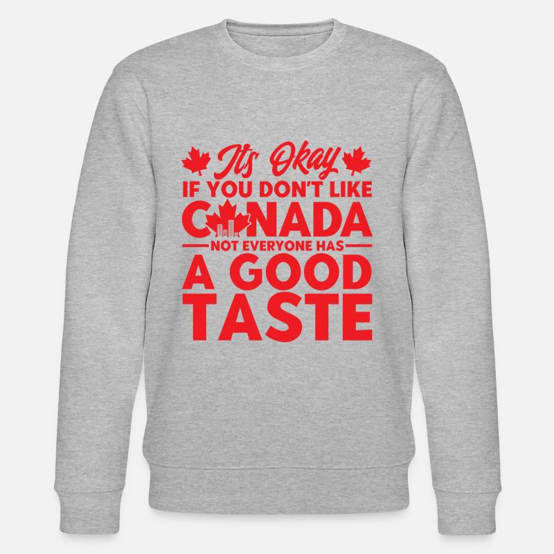 Vacances Canada Cadeau canadien - Sweat bio CHANGER Stanley/Stella Unisexe - gris chiné