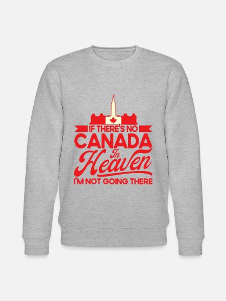 Kanadische Wurzeln Kanada Urlaub Kanada Geschenk - Stanley/Stella Unisex Bio-Sweatshirt CHANGER - Grau meliert