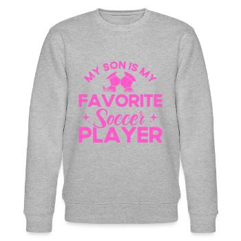 Soccer maman maman fils cadeau - Sweat bio CHANGER Stanley/Stella Unisexe - gris chiné - Devant - Nik (191cm) & Marisol (170cm)