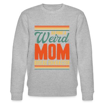 Irony Sarcastic Black Humor Gift - Stanley/Stella CHANGER Unisex Organic Sweatshirt - heather grey - Front - Nik (191cm) & Marisol (170cm)