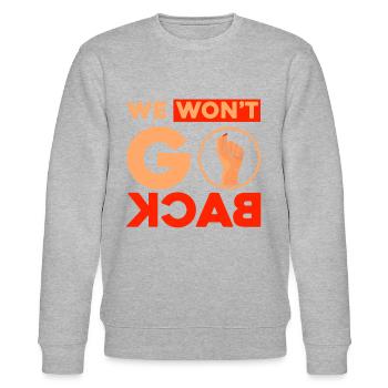 Gender equality Feminism Rec - Stanley/Stella CHANGER Unisex Organic Sweatshirt - heather grey - Front - Nik (191cm) & Marisol (170cm)
