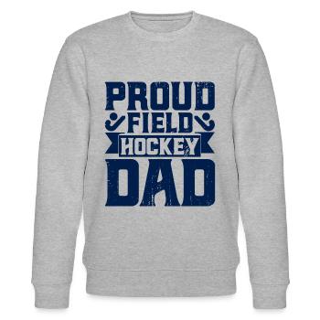 Field Hockey Team Sports Field Hockey Game Gesch - Stanley/Stella CHANGER Unisex Organic Sweatshirt - heather grey - Front - Nik (191cm) & Marisol (170cm)