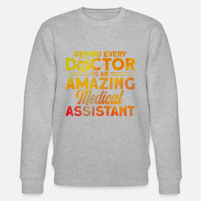Aide-soignant Assistante médicale - Sweat bio CHANGER Stanley/Stella Unisexe - gris chiné
