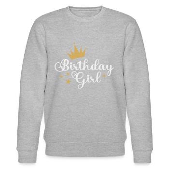 Fille d’anniversaire - Sweat bio CHANGER Stanley/Stella Unisexe - gris chiné - Devant - Nik (191cm) & Marisol (170cm)