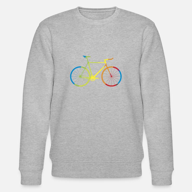 Ich liebe Radfahren - Stanley/Stella Unisex Bio-Sweatshirt CHANGER  - Grau meliert